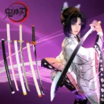 104cm Japanese Katana Samurai Sword Accessory Demon Slayer Katana Tanjirou Sword Kimetsu No Yaiba Iron Ninja Knife Cosplay Toy