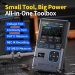 FNIRSI DSO-TC4 Upgrade 3 in 1 Digital Oscilloscope 10MHz 48Ms/s Transistor Tester Electronics Component Tester USB Charger Tools - Image 3