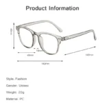 New Vintage Transparent Computer Glasses Frame Women Men Anti Blue Light Eyewear Blocking Glasses Optical Spectacle окуляри очки - Image 6