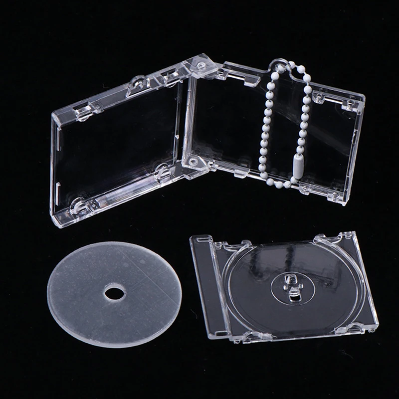 kf-Sd43f038fea2047f293c76165328731bc4 New Mini NFC Functional CD Disc Case Key Chain Peripheral Commemorative Album Key Holder For DIY Backpack Pendant - Image 1