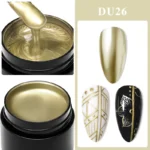 8ml Metallic Painting Gel Nail Polish Gold Silver Pink Nail Art Mirror Drawing Gel Semi Permanent UV LED Varnish Manicure Nails - Image 3