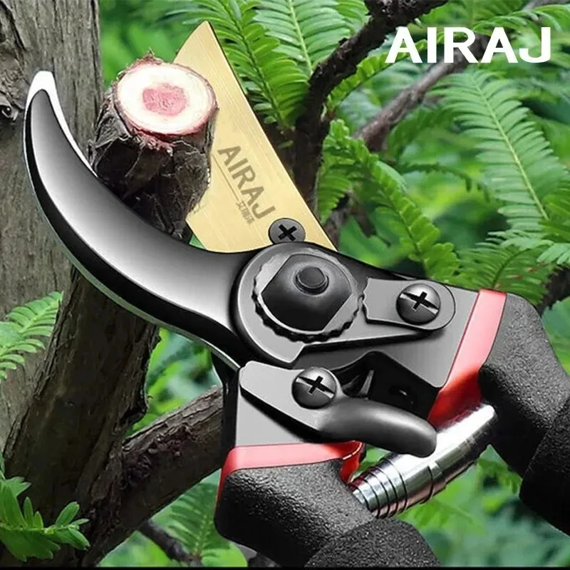 kf-Se6093dccfa614df3b8c7515d5fcb2724O AIRAJ 1pc Multifunctional Pruning Shear Garden Tools Heavy Duty Ultra Sharp Hand Pruners, Professional Garden Scissors - Image 1