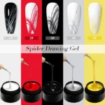 MEET ACROSS 5ml Spider Drawing Gel Nail Polish Black White Red UV Painting Outline Gel Varnish Nail Art All For Manicure Design - Image 5