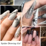 MEET ACROSS 5ml Spider Drawing Gel Nail Polish Black White Red UV Painting Outline Gel Varnish Nail Art All For Manicure Design - Image 3