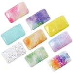 Portable Empty Watercolor Tin Box Storage Iron Paint Tray Palette with 24 Half Pans For Painting Art Supplies - Image 3