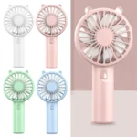 Portable Handheld Fan Small Cooling Fan USB Rechargeable Eyelash Eyelash Mute Cooler Handheld Fan Mini USB Rechargeable Desk - Image 2
