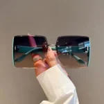 Square Frameless Retro Sunglasses for Women Fashion Vintage Glasses Men Luxury Trend Brand Designer Shades Eyewear - Image 4