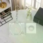 1 PCS Blank Album Mini CD Case Key Chain For DIY Backpack Hanging Decor Keychain Pendant - Image 3