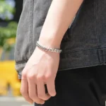 Hot Selling Fashion Stainless Steel Classical Cuban Chain Bracelet Men and Women Hip Hop Punk Jewelry - Image 5