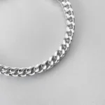 ELANDIS Width 5MM Double Cuban Chain Stainless Steel Metal Clasp Bracelets, Punk Men's Bangles Length 20cm48 Hour Shipping - Image 3