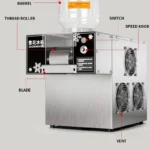 Mini Snow Ice Maker Shaver Machine Europe Snowflake Ice Machine Korea Bingsu Machine Snowflake Ice Shaving Machine - Image 4