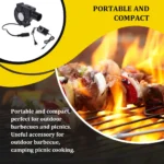 220V BBQ Fan Small blower Blast Engine with Air Collecting Adjustable Speed Cooking Tool Handheld Barbecue US/EU Plug - Image 6