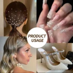 12grids Half Round Pearls Beads 3D Nail Charms 1.5/2/2.5/3/4/5mm White Flatback Pearls Nail Jewelry Nail Craft Pearl Rhinestones - Image 5