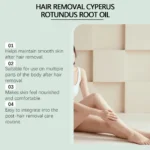 Cyperus Rotundus Root Hair Removal Oil Relieve Redness Smoothing Soothing Moisturizing Hair Growth Inhibitor Body Depilatory Oil - Image 4