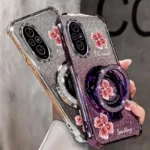 Pearl Strap Glitter Pink Clover Phone Holder Case On For Huawei Honor 9X Pro 60 70 80 90 100 200 300 Pro Ultra Y9s Stand Cover - Image 4