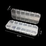 1/3/5PCS 12 Grids Plastic Organizer Holder For Nail Art Stone Jewelry Accessory Storage Box Bead Decoration Collector Tool - Image 4
