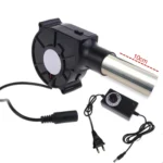 220V BBQ Fan Small blower Blast Engine with Air Collecting Adjustable Speed Cooking Tool Handheld Barbecue US/EU Plug - Image 2