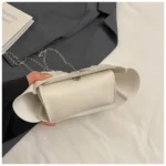 Retro Solid Color Clothes Shaped Crossbody Bag PU Leather Coat Chain Shoulder Bag Korean Style Tote Bag Women Handbag Ladies - Image 4