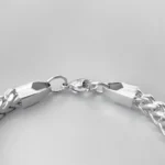 ELANDIS Width 5MM Double Cuban Chain Stainless Steel Metal Clasp Bracelets, Punk Men's Bangles Length 20cm48 Hour Shipping - Image 4
