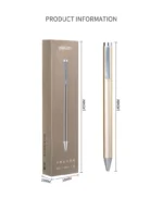 Deli Metal Sign Pen Pens Gold / Silver Gel Pen 0.5mm Refills PREMEC Smooth Refill MiKuni Japan Ink Black School Mi Pen - Image 6