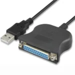USB Male to IEEE1284 DB25 Female 25Pin Parallel Port Print Converter Cable LPT Device Adapter Cord for PC Old Printer