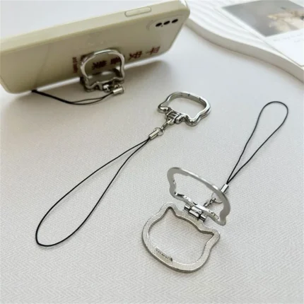 Desktop Cellphone Stand Multifunctional Phone Hanging Rope Mobile Phone Lanyard Stylish Phone Keychain For Travel Decoration