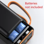 4 Slots 21700 Battery Power Bank Case Fast Charge For Mobile Phone Charging Soldering DIY Battery Storage Boxes With LCD Display - Image 4