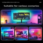 Computer Screen Light Strip Monitor RGBIC Bluetooth LED Lights Ambient Lighting Music Sycn APP Control PC Backlight Game Room - Image 6