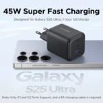 【EU Plug】UGREEN 45W/30W/25W/20W GaN Charger PD3.0 PPS QC3.0 USB C Fast Charger For iPhone 17 16 15 ProMax Samsung S25 iPad Air - Image 4