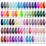 MEET ACROSS 7.3ml Blue Green Gel Nail Polish Spring Summer Glitter Semi Permanent UV Gel Varnish Nail Art Design For Manicure - Image 5