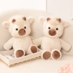 Wholesale Cuddly Plush Toys Cattle High Quality Fluffy Sitting Pose Doll Warm Cozy Children Companion Xmas Gift Home Decor Gift - Image 4