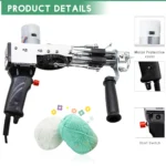 Electric Carpet Tufting Gun Hand Gun Carpet Weaving Flocking Machines Loop Pile Cut Pile - Image 5
