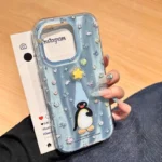 For Redmi 15 15C 14C 13C 12C Note 14 Pro Plus 14S 13 12 12S 11 11S 10 9 Rotary Star Penguin Dazzle Lustre Lining Hard Phone Case - Image 2
