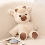 Wholesale Cuddly Plush Toys Cattle High Quality Fluffy Sitting Pose Doll Warm Cozy Children Companion Xmas Gift Home Decor Gift - Image 6