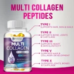 Multiple Collagen Complex - Types I, II, III, V, and X - Hair, Skin, Nail, Bones, Joint Health Support - Image 3