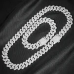 3pcs Necklace+Bracelet+Watch Cuban Chain Watch for Men Hip Hop Miami Curb Iced Out Paved Rhinestone Rapper Cuban men Jewelry set - Image 3