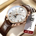 2024 Fashion Men Watch Fashion Top Luxury Sport Men's Wristwatch Waterproof Luminous Leather Date Quartz Watches Man Clock - Image 3
