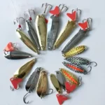 Fishing Lure Kit 16 pcs sets Trolling Jigging Lure Metal Spoon For Bass Pike Crank Tackle Accessories With Box Wobblers Kit - Image 2