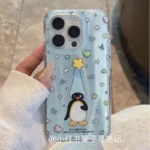 For Redmi 15 15C 14C 13C 12C Note 14 Pro Plus 14S 13 12 12S 11 11S 10 9 Rotary Star Penguin Dazzle Lustre Lining Hard Phone Case - Image 3