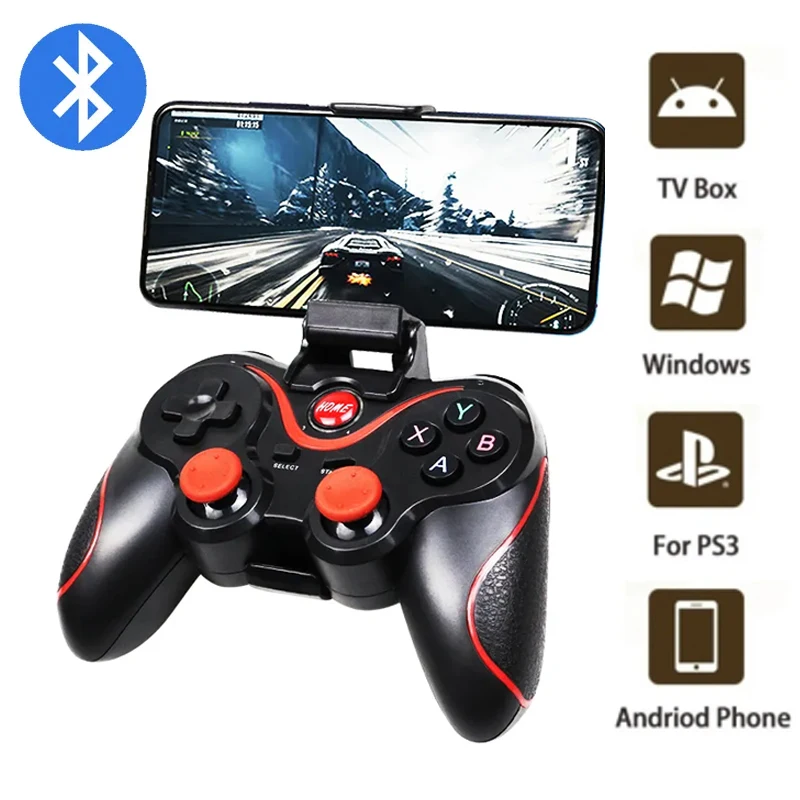 kf-S8257828384ed4401ab46652939f66c634 Terios T3 X3 Support Bluetooth Gamepad Joystick For PC/PS3/IOS Phone Wireless Game Controller For Nintendo Switch Accessories - Image 1