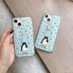 For Redmi 15 15C 14C 13C 12C Note 14 Pro Plus 14S 13 12 12S 11 11S 10 9 Rotary Star Penguin Dazzle Lustre Lining Hard Phone Case - Image 4