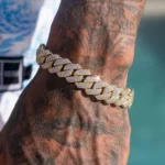 14MM Iced Prong Link Cuban Chain Bracelets for Men Women Full Rhinestones Chunky Miami Cuban Bracelet Punk Hip Hop Jewelry Gift - Image 3