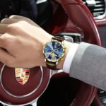 POEDAGAR Military Luxury Men Wristwatch Quartz Waterproof Luminous Chronograph Leather Man Watch Sports Men's Watches Male Reloj - Image 5