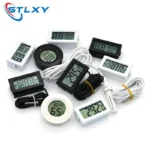 Micro LCD digital thermometer hygrometer indoor convenience temperature sensor hygrometer instrument with cable - Image 3