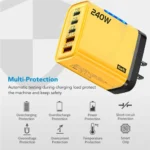 240W GaN USB C Charger 5 in 1 Fast Charging Phone Charger Power Adapter For iPhone Samsung Xiaomi Type C EU/US Plug Wall Charger - Image 5