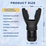Breathing Trainer Lung Flexer Durable Fitness Exerciser Increases Lung Capacity Breath Adjustable Levels Respiratory Deep Breath - Image 4