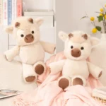 Wholesale Cuddly Plush Toys Cattle High Quality Fluffy Sitting Pose Doll Warm Cozy Children Companion Xmas Gift Home Decor Gift - Image 2