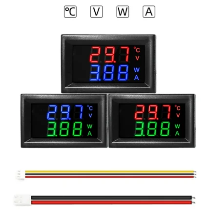 High Quality DC 100V 10A Voltmeter Ammeter LED Amp Dual Digital Volt Meter Gauge Power meter Ampere meter Thermometer