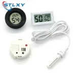 Micro LCD digital thermometer hygrometer indoor convenience temperature sensor hygrometer instrument with cable - Image 4