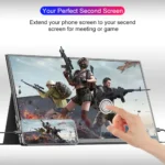 14 inch portable monitor 2.2K for For Laptop XBox PS4 / 5 Switch TV Box Cell Phone PC Extension Monitor for office and gaming - Image 2